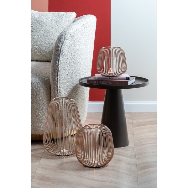 Lantern világosbarna asztali lámpás, magasság 21 cm - PT LIVING-image-3