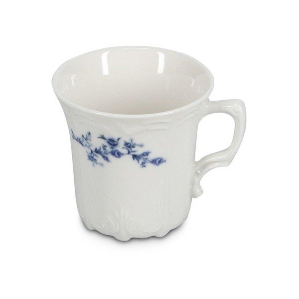 Fehér-kék porcelán csésze cappucinóhoz 200 ml Retro – BonBistro-image-2