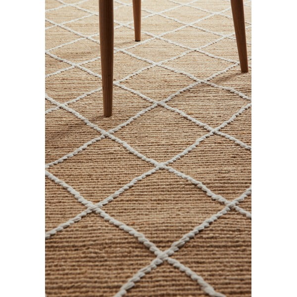 Natúr színű kézi szövésű juta szőnyeg 160x230 cm Kunu – Hanse Home-image-3