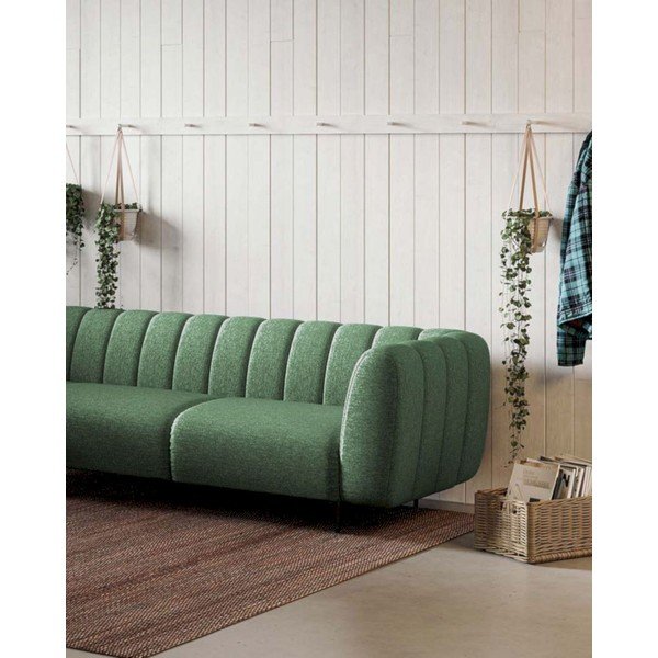 Sötétzöld sarokkanapé (bal oldali-L alakú) Shel – Ghado-image-3