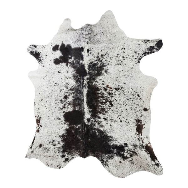 Hide fehér-barna marhabőr szőnyeg, 190 x 150 cm - Kare Design