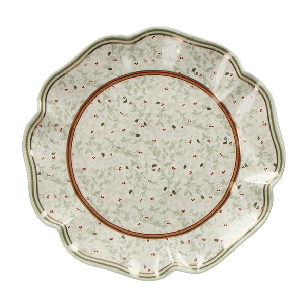Piatto porcelán tányér karácsonyi mintával, ⌀ 31 cm - Brandani