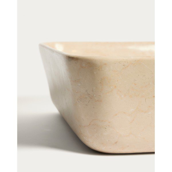 Bézs kő mosdókagyló 55x35 cm Darnen – Kave Home-image-3