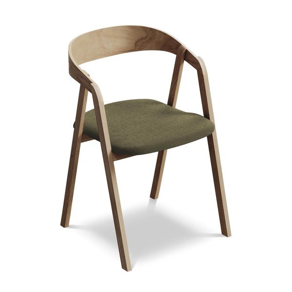 Zöld tömörfa étkezőfotel Erika – Makamii