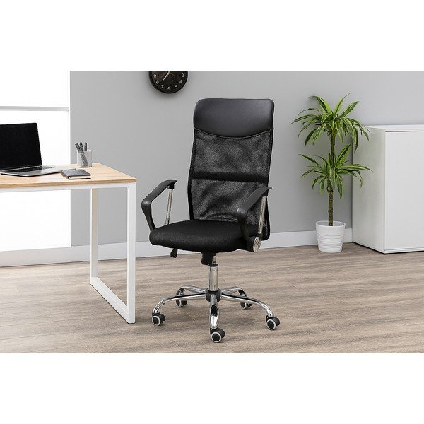 Fekete kárpitozott irodai szék Arco – Bonami Essentials-image-1