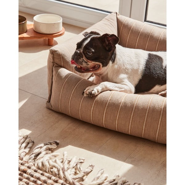 Barna kutyafekhely 60x60 cm Toby - Kave Home-image-1