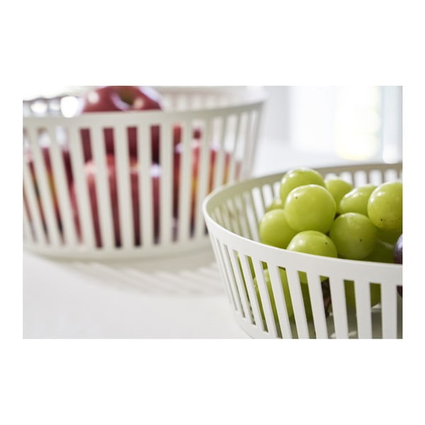 Tower fehér gyümölcsös kosár, ⌀ 21,5 cm - YAMAZAKI-image-1