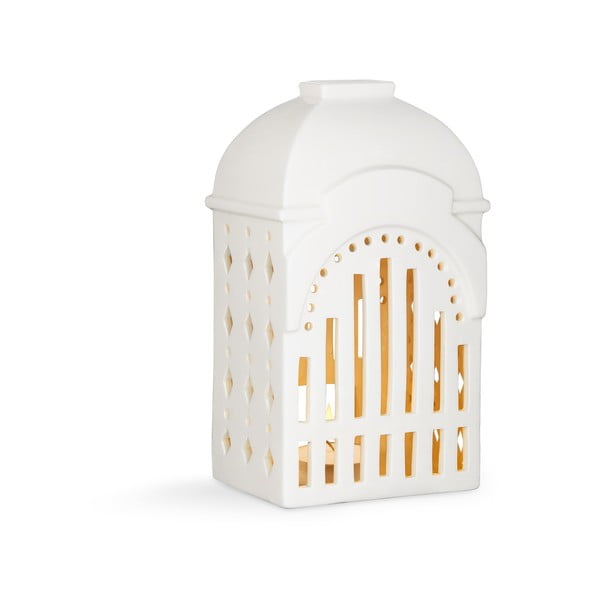 Urbania Lighthouse Tivoli fehér kerámia gyertyatartó - Kähler Design