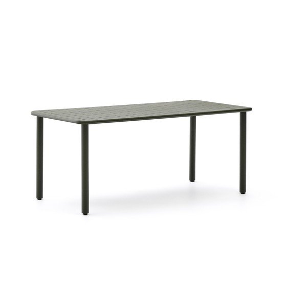 Acél kerti étkezőasztal 90x180 cm Brai – Kave Home