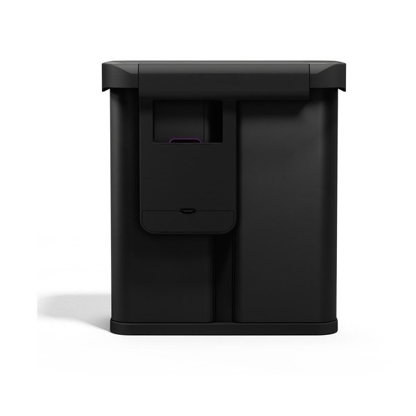 Fekete acél szelektív-érintésmentes szemetes 34+24 l Dual Sensor – simplehuman-image-3