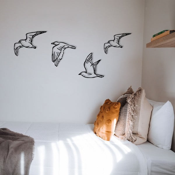 Fém fali dekoráció készlet 4 db-os 100x24 cm Zevahir – Wallity-image-2