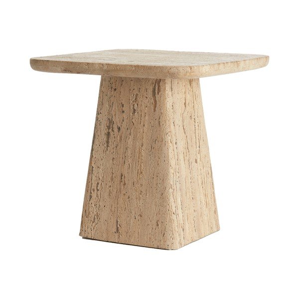 Tárolóasztal kő asztallappal 45x45 cm Kepami – Light & Living-image-2