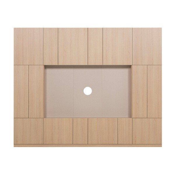 Natúr színű moduláris nappali bútor szett 268x215 cm Build – WOOOD
