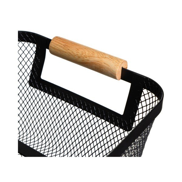 Fémhuzalos tárolókosár szett 2 db-os 33x21x14 cm – Casa Selección-image-2