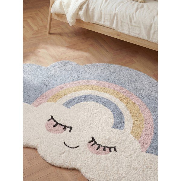 Krémszínű mosható-kézi szövésű pamut gyerek szőnyeg 140x200 cm Snuggle Nappi – Hanse Home-image-2
