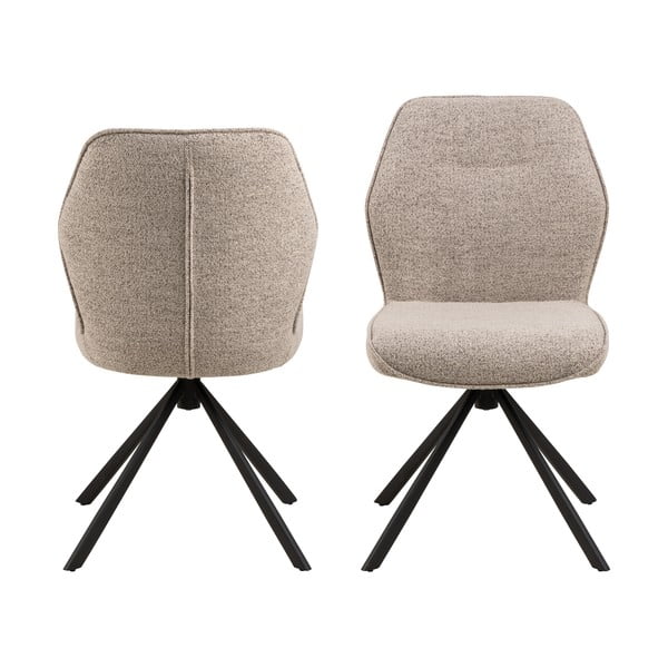 Krémszínű étkezőszék szett 2 db-os Aura – Actona-image-3