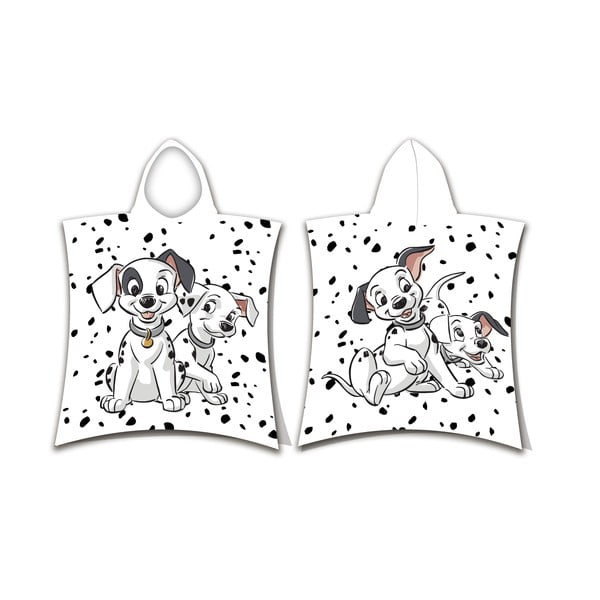 Fehér frottír gyerek fürdőköpeny 101 Dalmatins – Jerry Fabrics