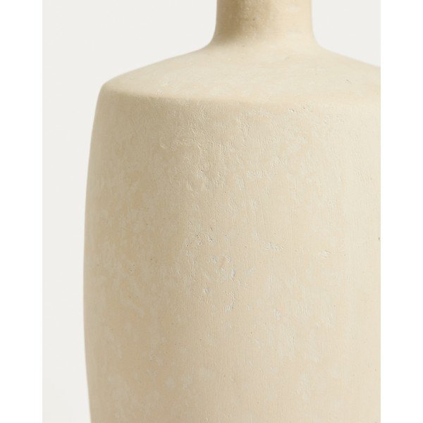 Krémszínű papírmasé váza (magasság 26 cm) Mireni – Kave Home-image-2