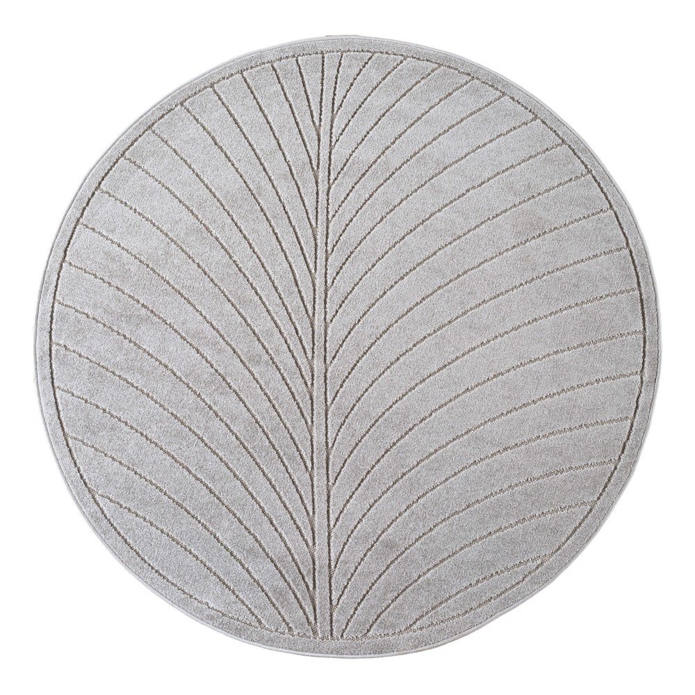 Ezüstszínű kerek kültéri-beltéri szőnyeg ø 80 cm Nova 1204 – Ayyildiz Carpets