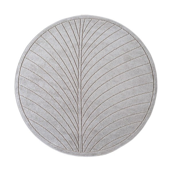Ezüstszínű kerek kültéri-beltéri szőnyeg ø 120 cm Nova 1204 – Ayyildiz Carpets