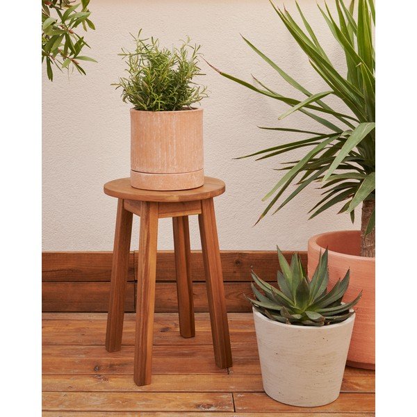 Natúr színű akácfa ülőke Amel – Kave Home-image-1