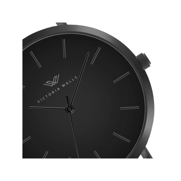 Negro fekete női karóra orvosi acélszíjjal - Victoria Walls-image-1