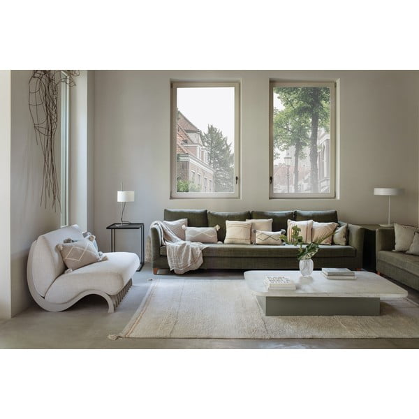 Krémszínű mosható kézi szövésű pamut szőnyeg 170x240 cm Bloom Natural – Lorena Canals-image-4