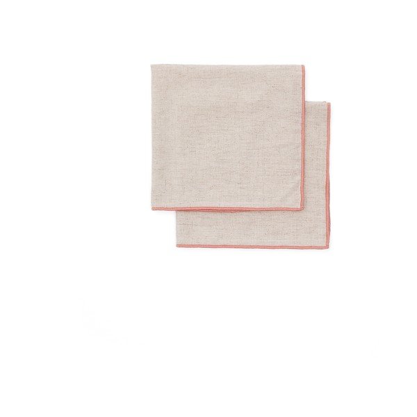 Textil szalvéta szett 2 db-os 40x40 cm Veliat – Kave Home-image-2