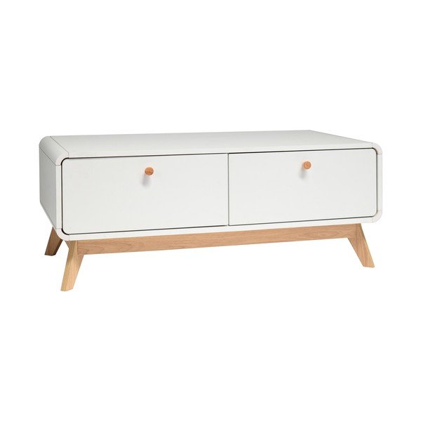 Fehér TV-állvány 100x40 cm Cassie - Støraa-image-2