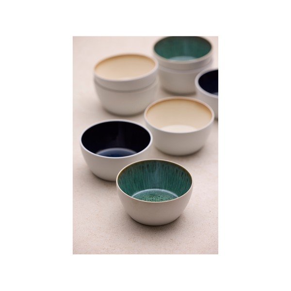 Fehér-zöld kőedény tálka 400 ml Gastro White/Green – Bitz-image-4