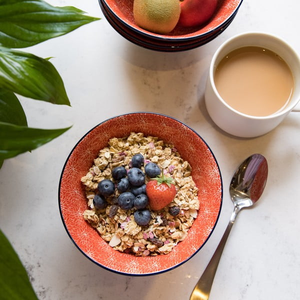 Floral piros kerámia tál, ø 16 cm - Kitchen Craft-image-4