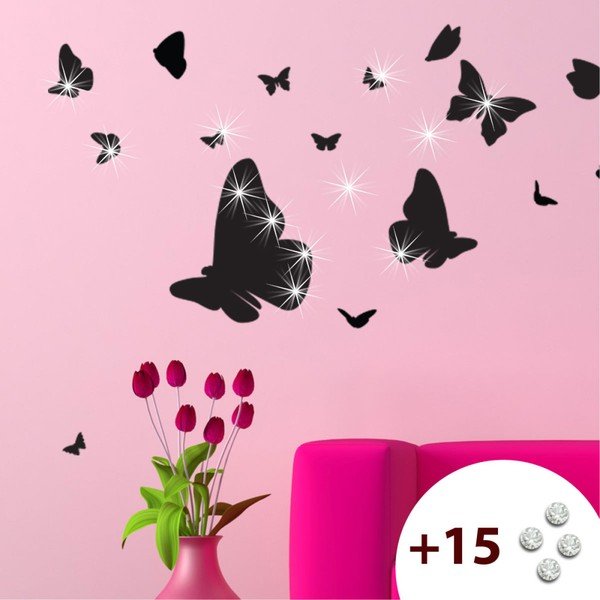 Butterflies matricaszett 15 Swarovski kristállyal - Ambiance-image-1