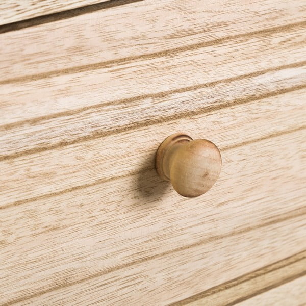 Natúr színű egzotikus fa éjjeliszekrény Natural Way – Casa Selección-image-3