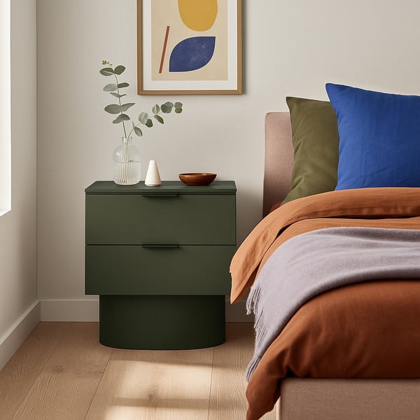 Zöld éjjeliszekrény Totem – Teulat-image-1