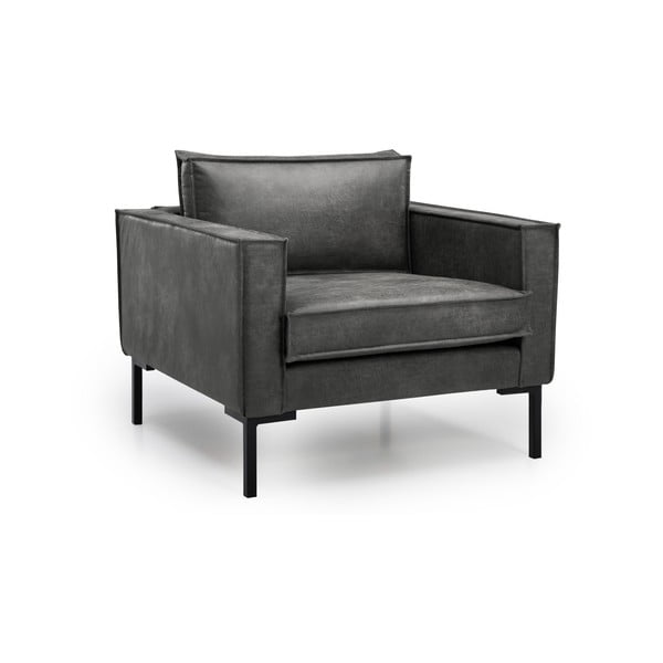 Rate sötétszürke műbőr fotel - Scandic