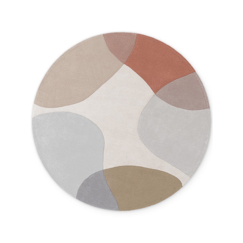 Bézs kézi szövésű gyapjú kerek szőnyeg ø 160 cm Hackney Clarissa – Ted Baker