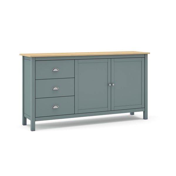Szürkészöld borovi fenyő komód 150x80x40 cm Misti – Marckeric-image-2