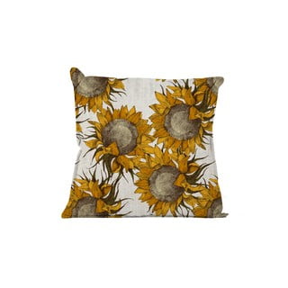 Sunflower bézs párna napraforgó motívummal, 45 x 45 cm - Really Nice Things 