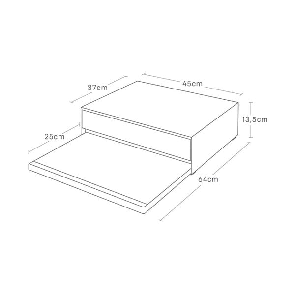 Fém kiegészítő polc Tower – YAMAZAKI-image-2