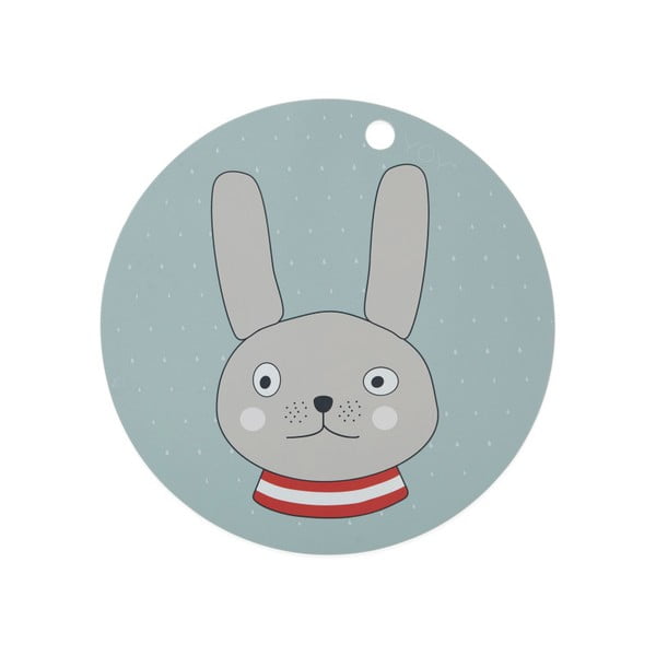 Rabbit szilikonos, gyerek tányéralátét , ⌀ 39 cm - OYOY