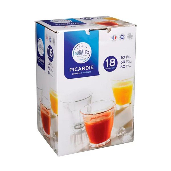 Pohár készlet 18 db-os 180 ml Picardie - Duralex-image-1