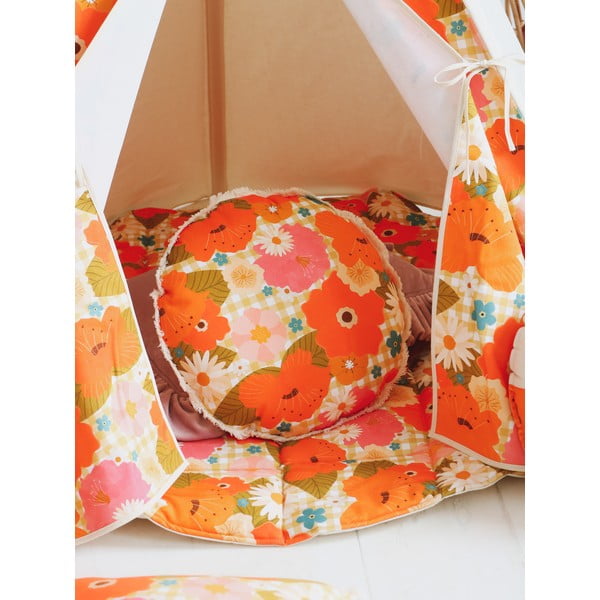 Narancssárga játszószőnyeg Picnic with Flowers – Moi Mili-image-2