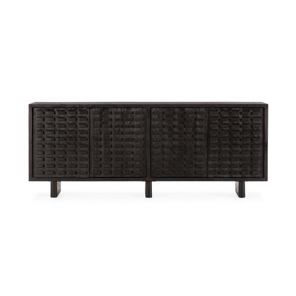 Fekete mangófa komód 200x80x40 cm Inaya – MOME