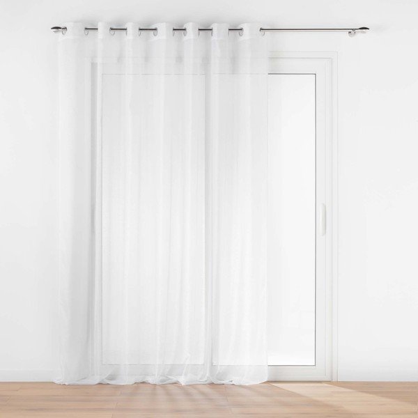 Fehér voile fényáteresztő függöny 240x240 cm Lissea – douceur d'intérieur
