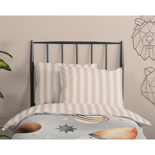 Szürkésbézs egyszemélyes pamut gyerek ágyneműhuzat 140x200 cm Explore – Good Morning-image-2