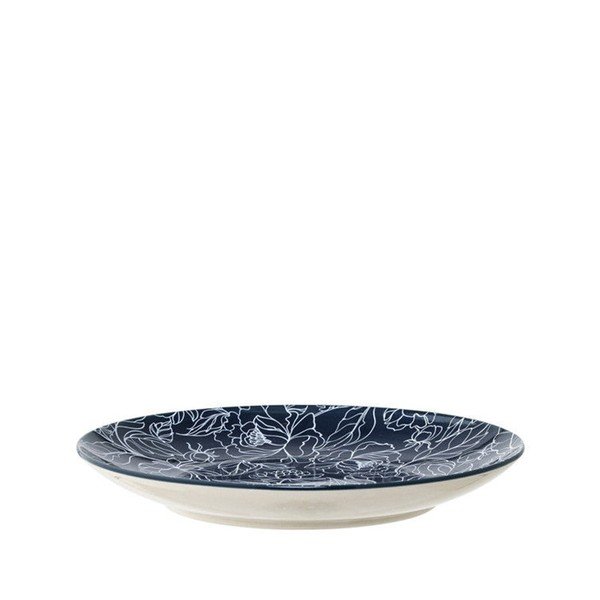 Fleur sötétkék kerámia tányér, ⌀ 20 cm - Bloomingville-image-1