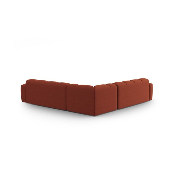Téglavörös sarokkanapé Lisa – Micadoni Home-image-4