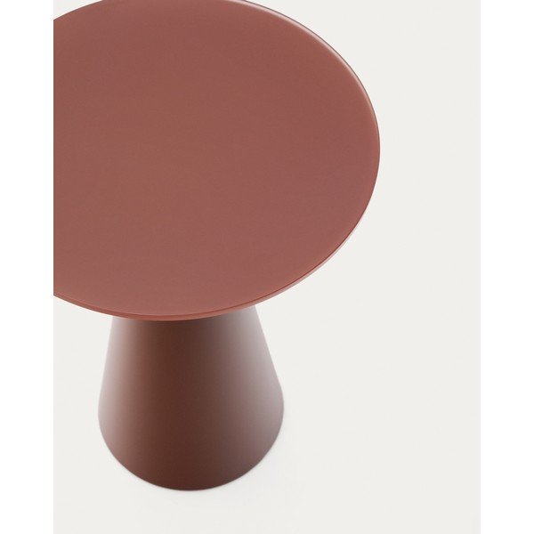 Kerek tárolóasztal üveg asztallappal ø 35 cm Wilshire – Kave Home-image-3