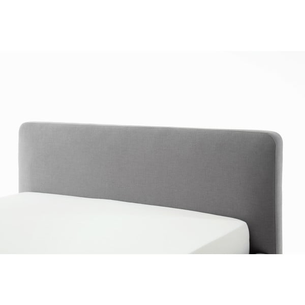 Világosszürke kárpitozott egyszemélyes ágy ágyrács nélkül 120x200 cm Mattis – Meise Möbel-image-4