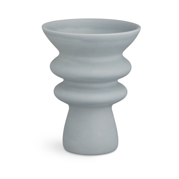 Kontur kékesszürke kerámia váza, magasság 20 cm - Kähler Design